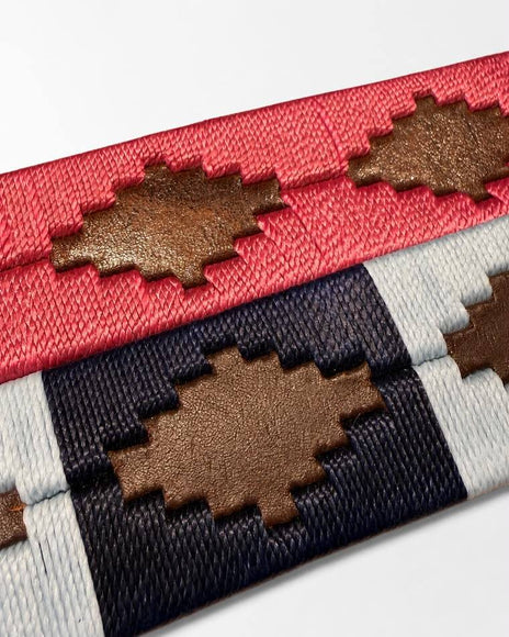 Hand embroidery in the Pampa pattern, close up